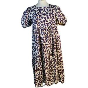 Sunday Up sz L Floral Tiered Midi Dress